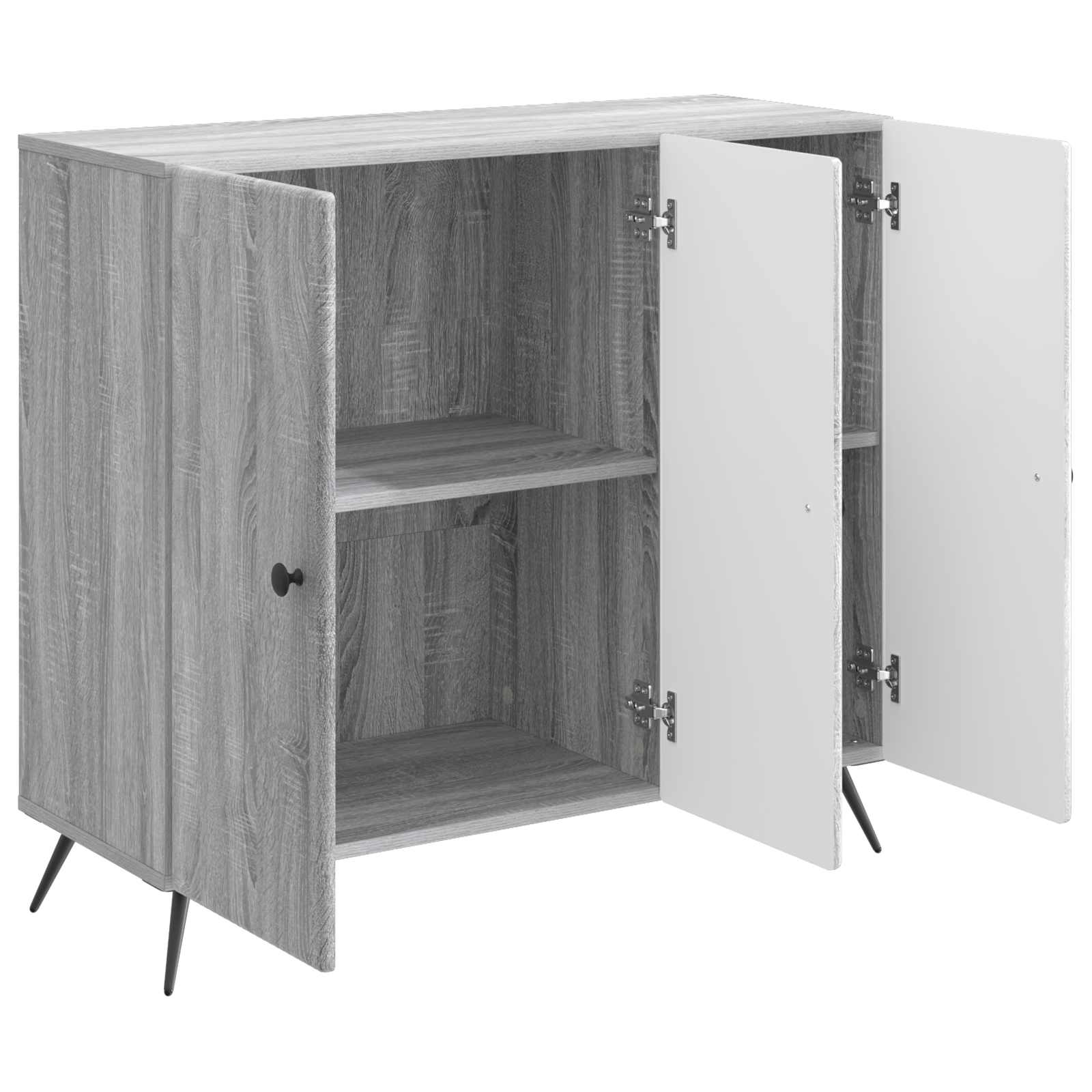 Sideboard Graues Sonoma 89 x 34,5 x 80 cm Holzwerkstoff