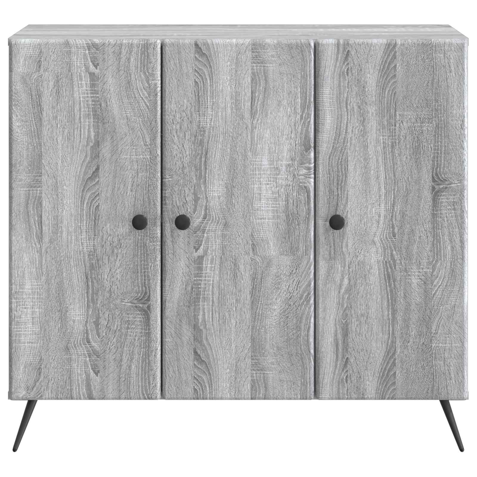 Sideboard Graues Sonoma 89 x 34,5 x 80 cm Holzwerkstoff