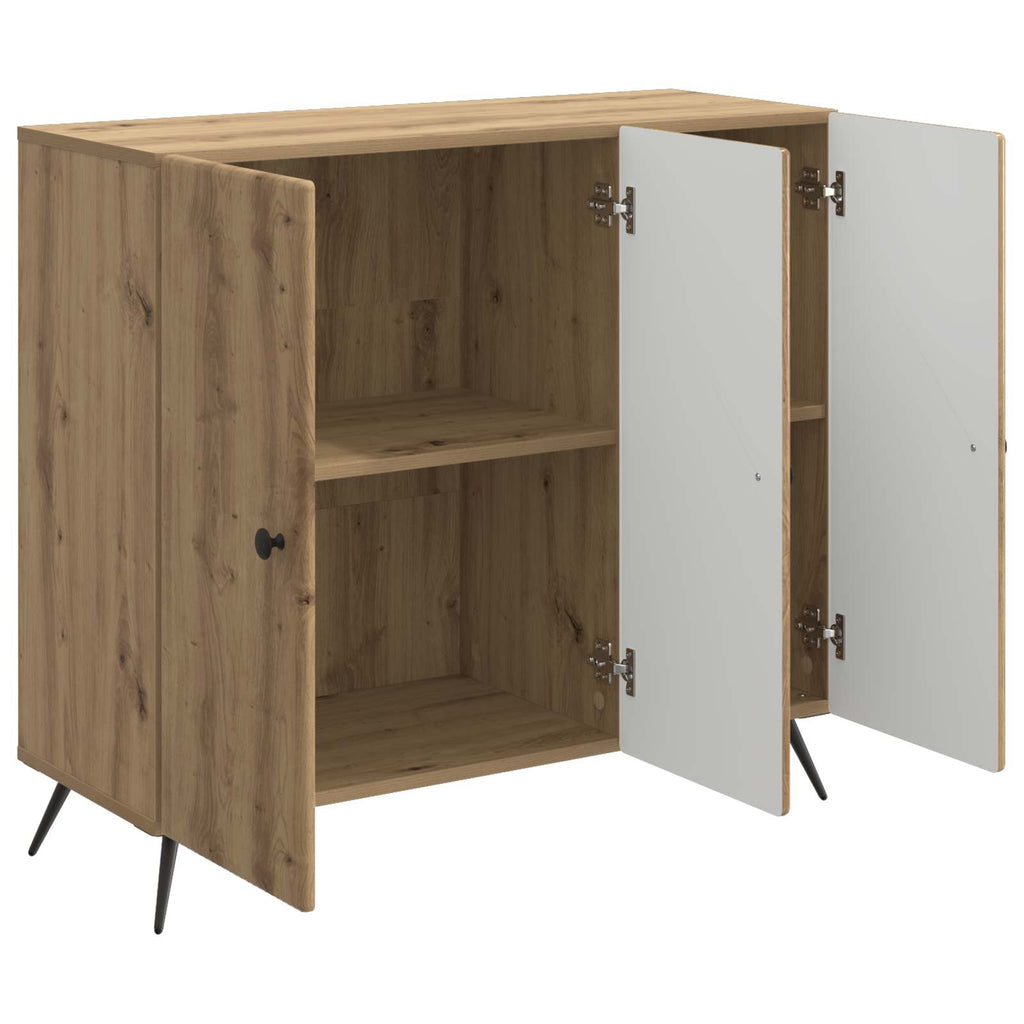 Sideboard Artisan-Eiche 89 x 34,5 x 80 cm Holzwerkstoff