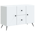 Sideboard mit Schubladen Weiß 89 x 34,5 x 60 cm Holzwerkstoff
