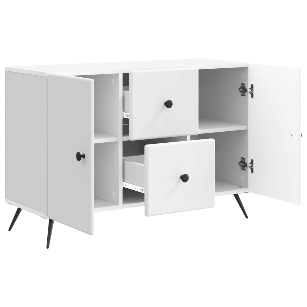 Sideboard mit Schubladen Weiß 89 x 34,5 x 60 cm Holzwerkstoff