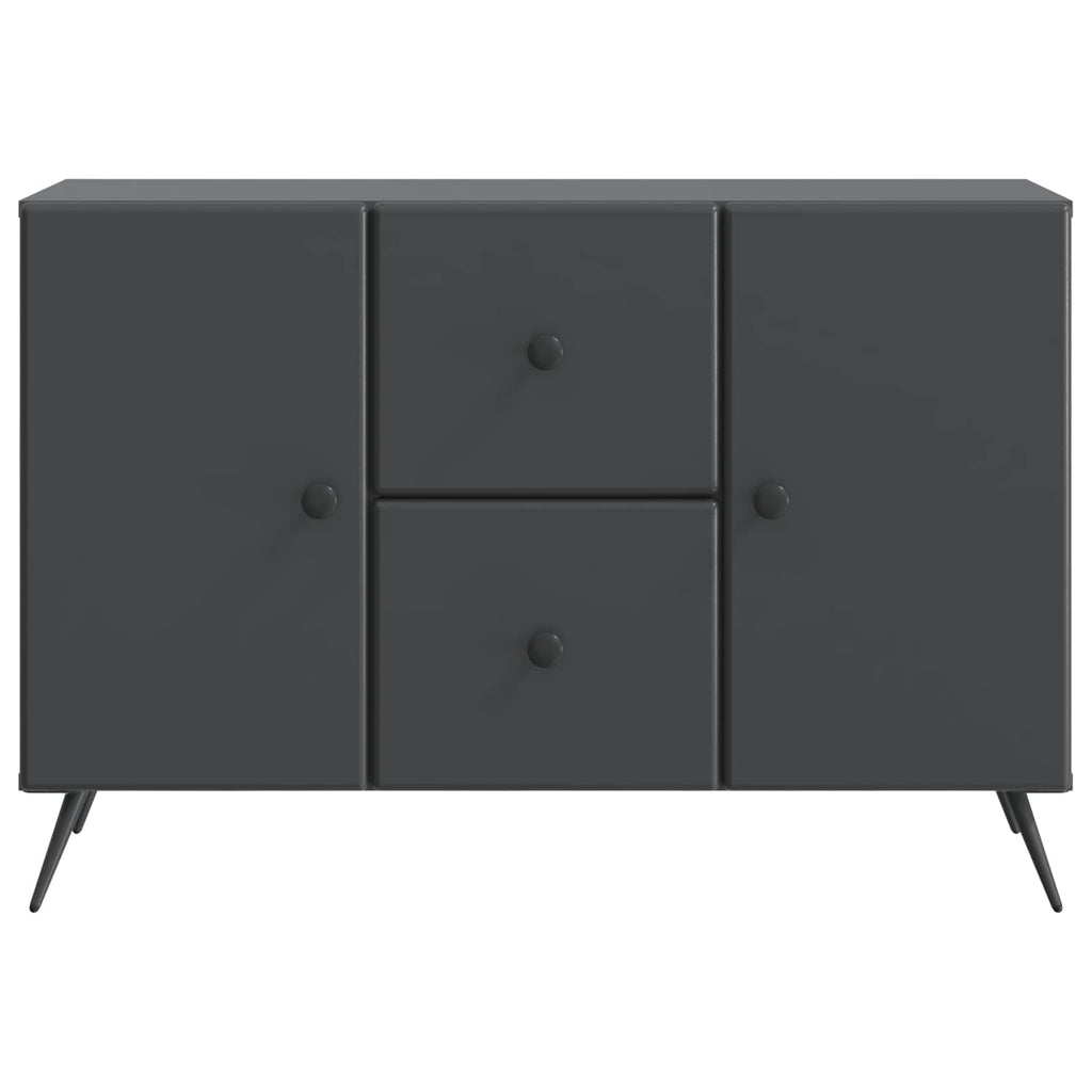 Sideboard Schwarz 89 x 34,5 x 60 cm Holzwerkstoff