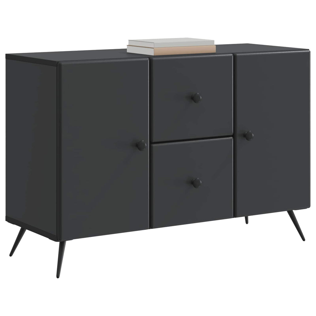 Sideboard Schwarz 89 x 34,5 x 60 cm Holzwerkstoff