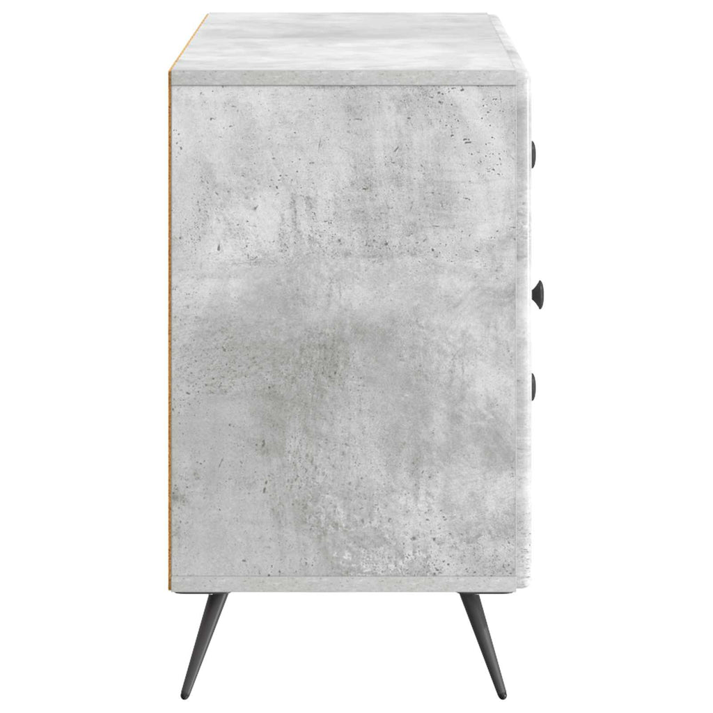 Sideboard Betongrau 89 x 34,5 x 60 cm Holzwerkstoff