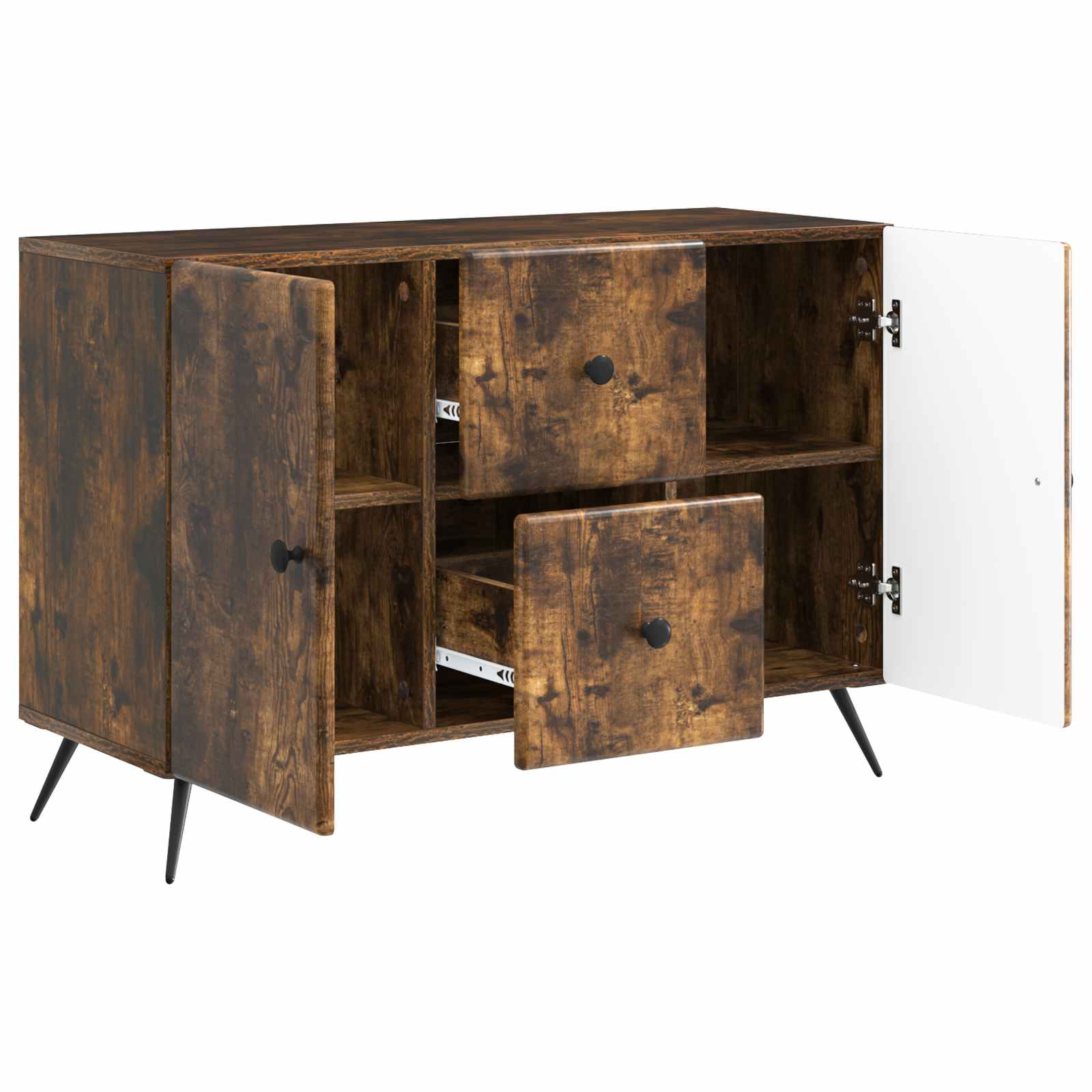 Sideboard Geräucherte Eiche 89 x 34,5 x 60 cm Holzwerkstoff