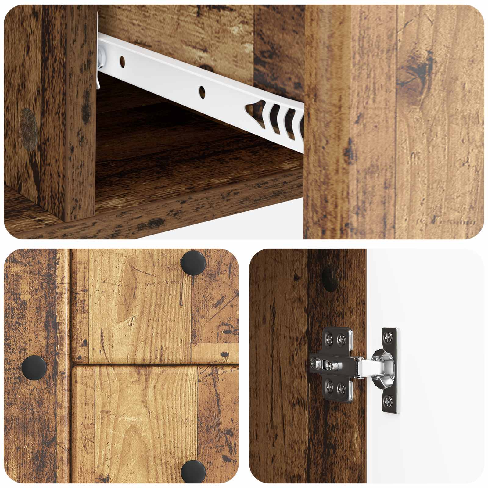 Sideboard Altholz 89 x 34,5 x 60 cm Holzwerkstoff