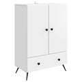 Sideboard mit Schubladen Weiß 66 x 34,5 x 95 cm Holzwerkstoff