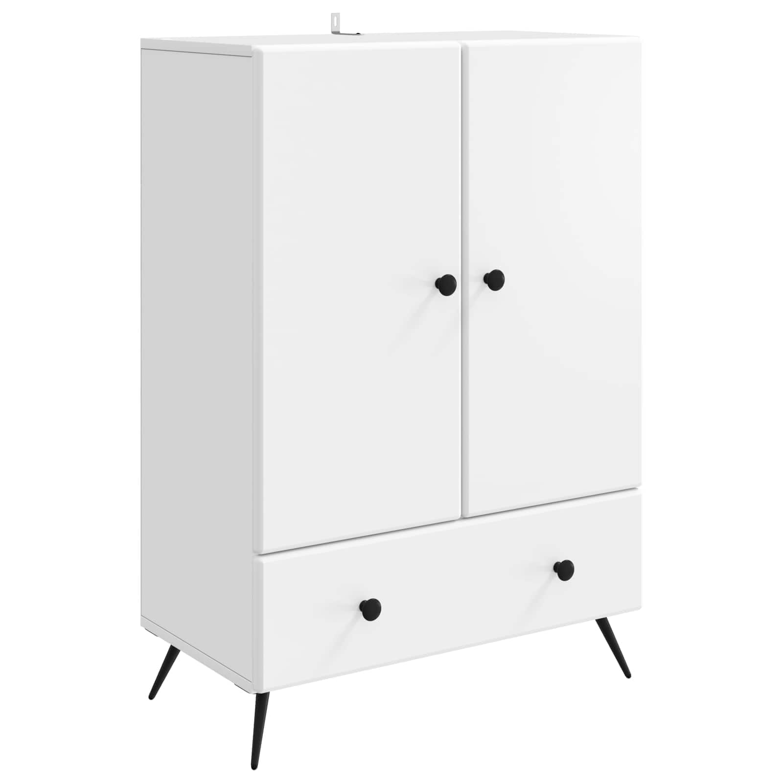 Sideboard mit Schubladen Weiß 66 x 34,5 x 95 cm Holzwerkstoff