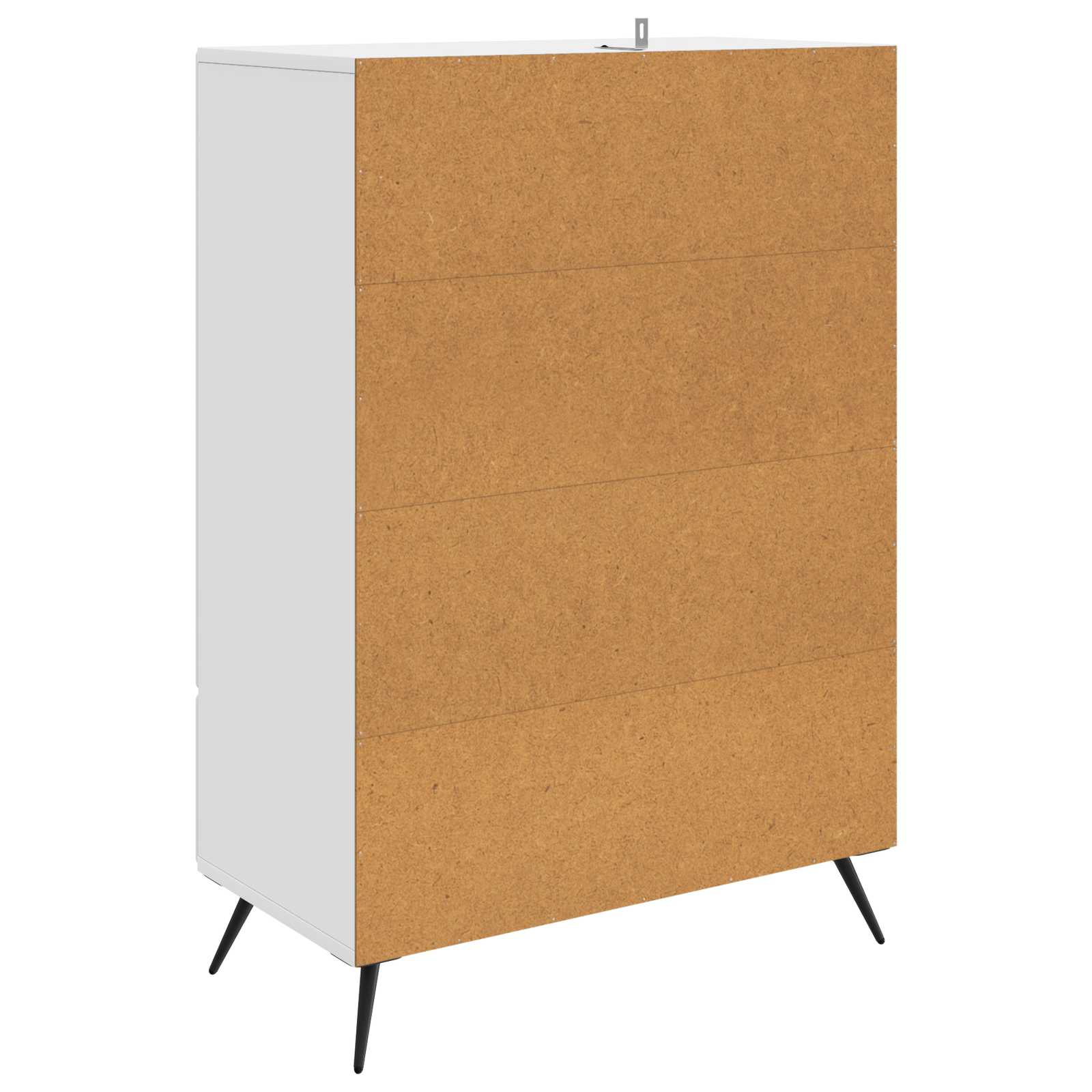 Sideboard mit Schubladen Weiß 66 x 34,5 x 95 cm Holzwerkstoff