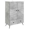 Sideboard Betongrau 66 x 34,5 x 95 cm Holzwerkstoff