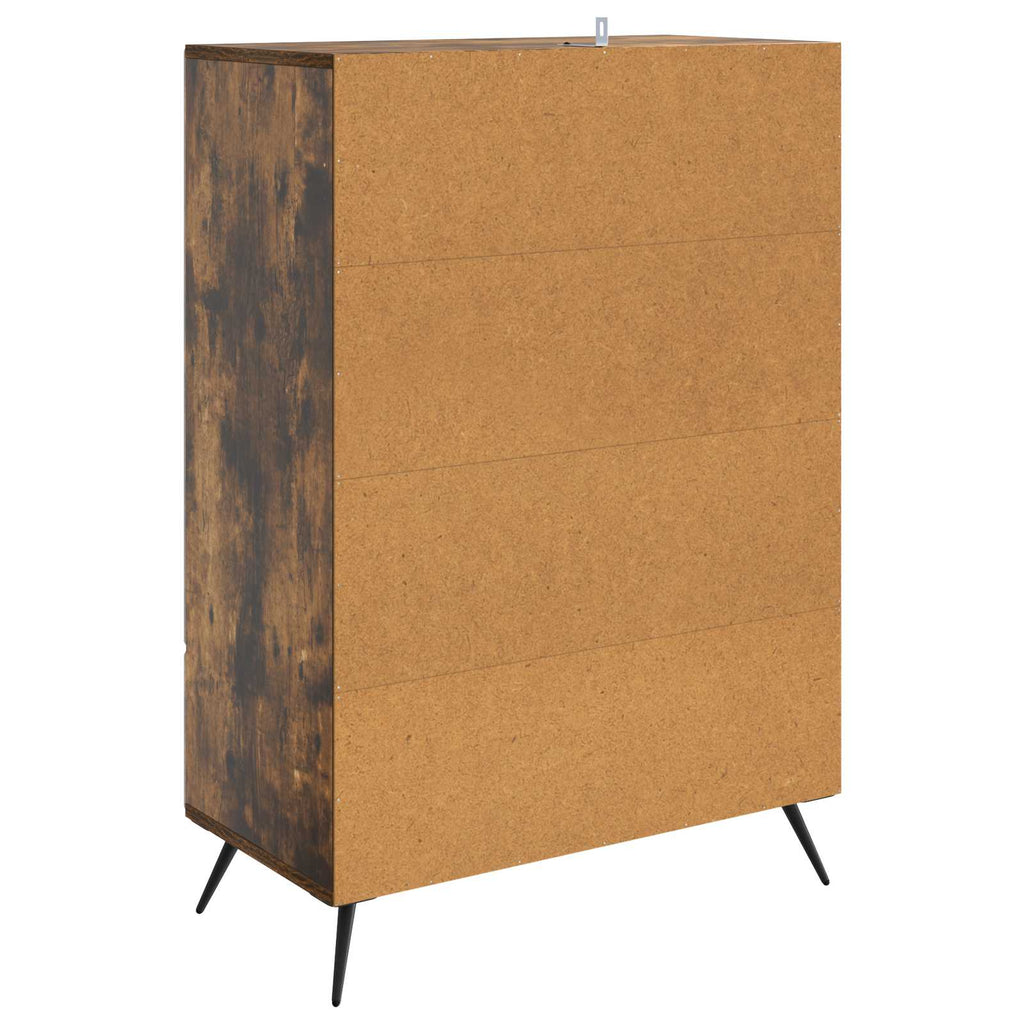 Sideboard Geräucherte Eiche 66 x 34,5 x 95 cm Holzwerkstoff