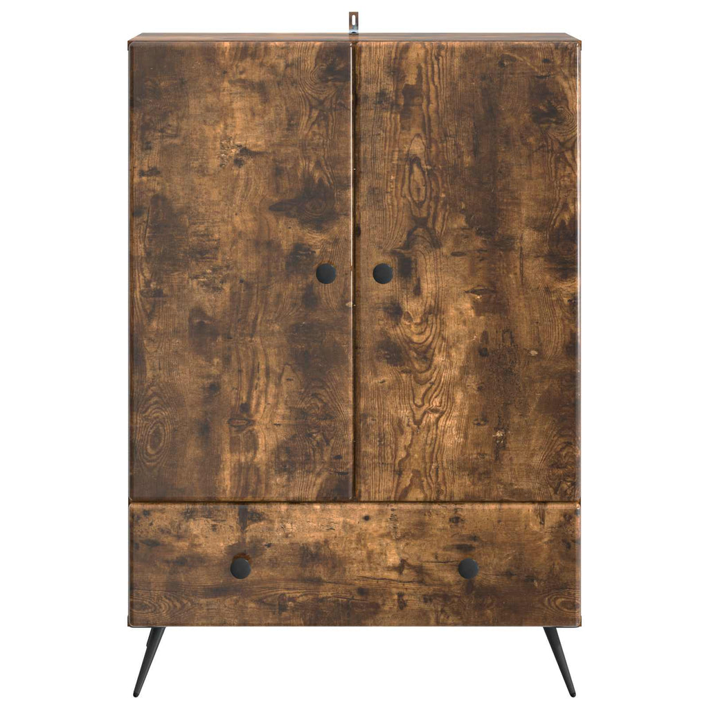 Sideboard Geräucherte Eiche 66 x 34,5 x 95 cm Holzwerkstoff