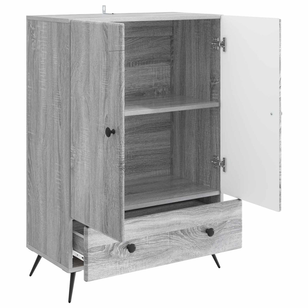 Sideboard Graues Sonoma 66 x 34,5 x 95 cm Holzwerkstoff