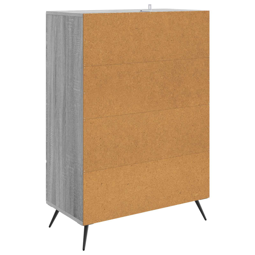 Sideboard Graues Sonoma 66 x 34,5 x 95 cm Holzwerkstoff