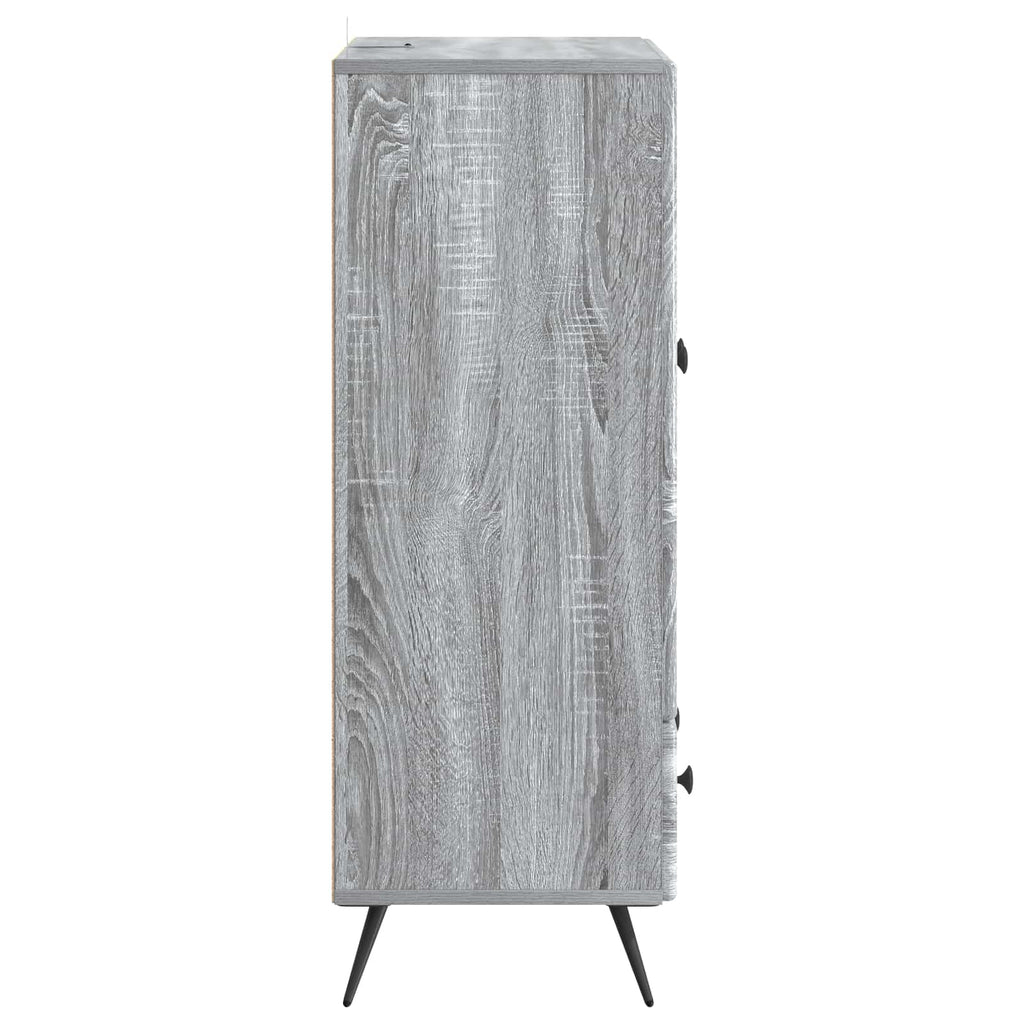 Sideboard Graues Sonoma 66 x 34,5 x 95 cm Holzwerkstoff