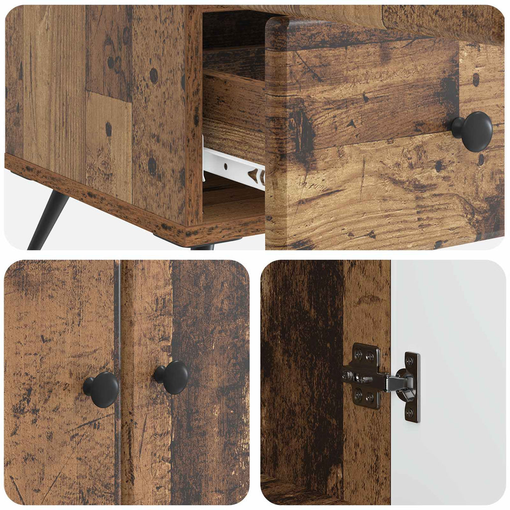 Sideboard Altholz 66 x 34,5 x 95 cm Holzwerkstoff