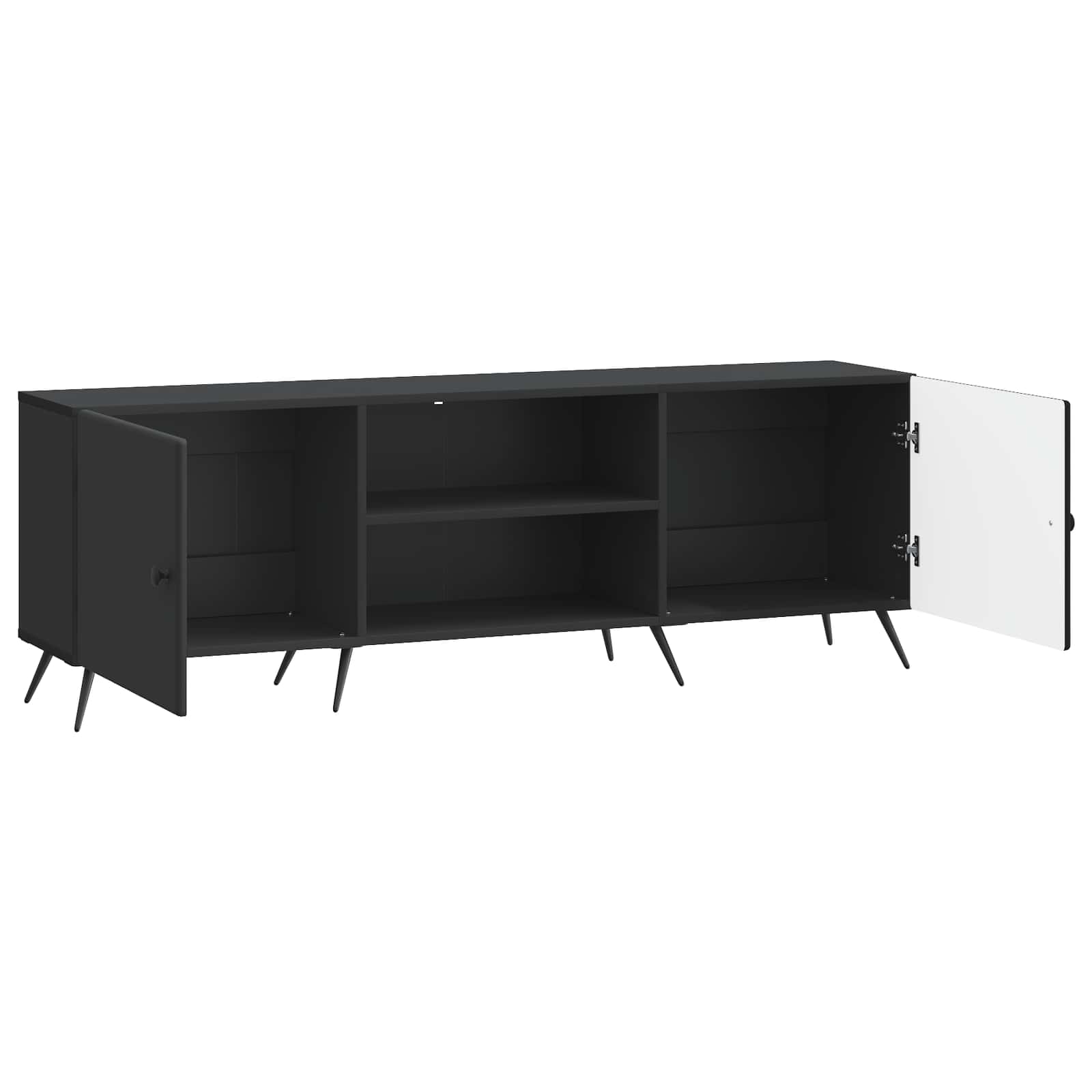 TV-Schränk Schwarz 150 x 31 x 50 cm Holzwerkstoff