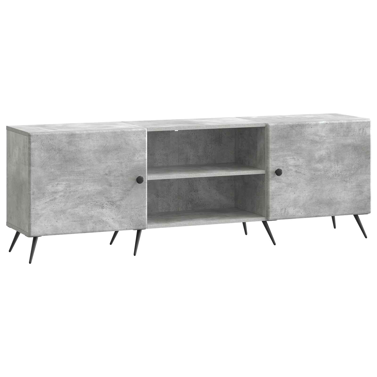 TV-Schränk Betongrau 150 x 31 x 50 cm Holzwerkstoff