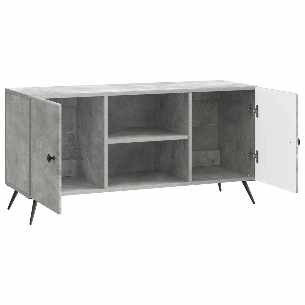 TV-Schränk Betongrau 102 x 34,5 x 50 cm Holzwerkstoff