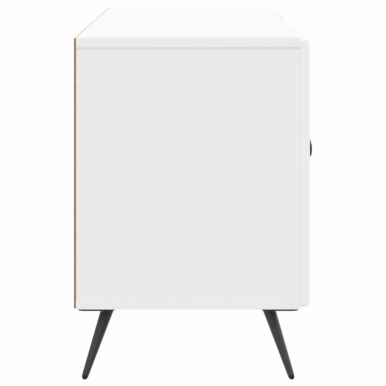 TV-Schränk Hochglanz Weiß 102 x 34,5 x 50 cm Holzwerkstoff