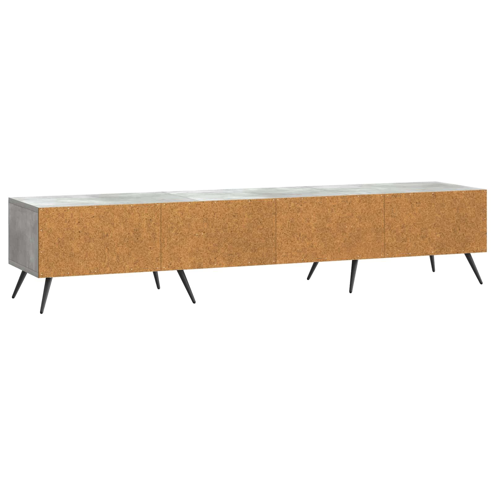 TV-Schränk Betongrau 147 x 34,5 x 30 cm Holzwerkstoff