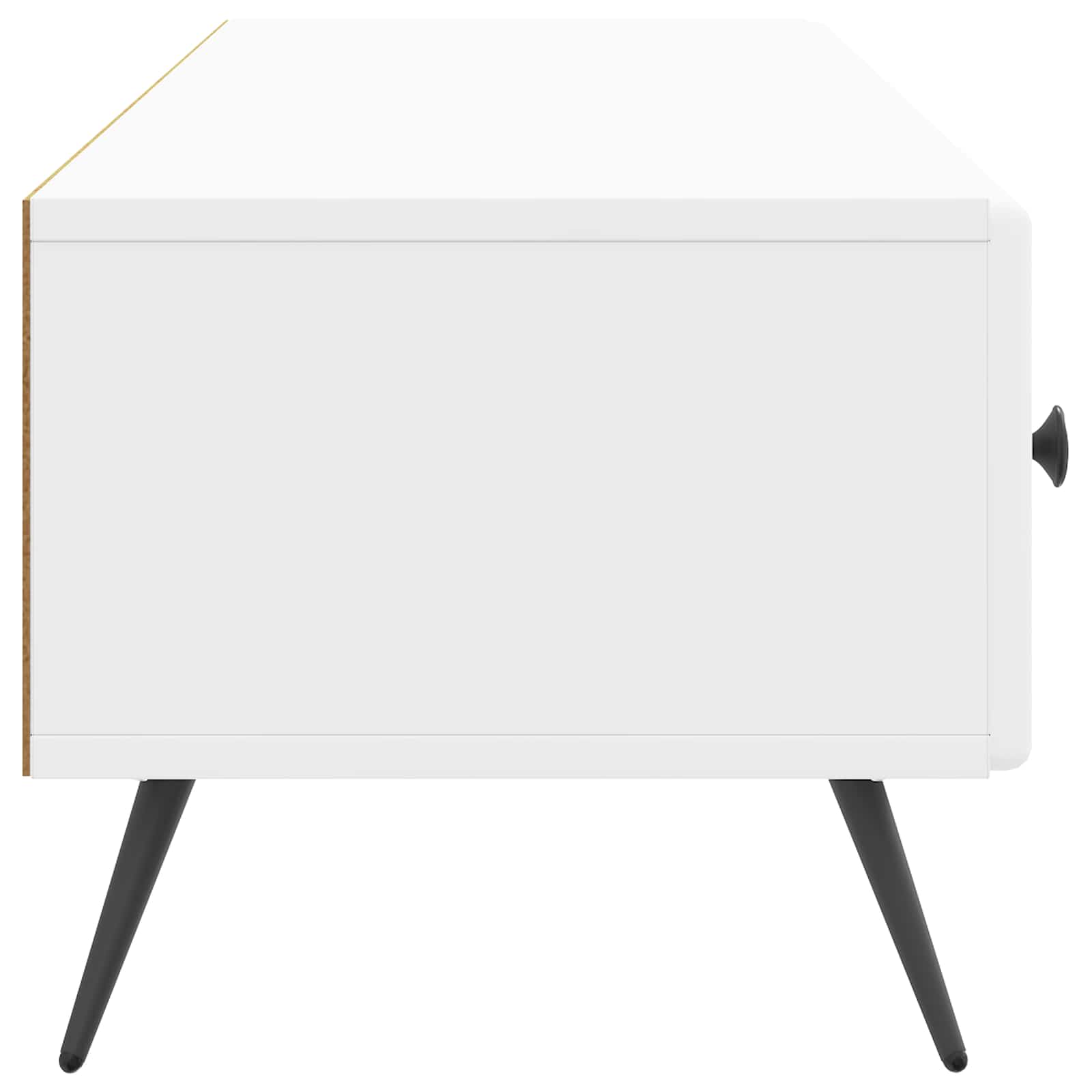 TV-Schränk Hochglanz Weiß 147 x 34,5 x 30 cm Holzwerkstoff