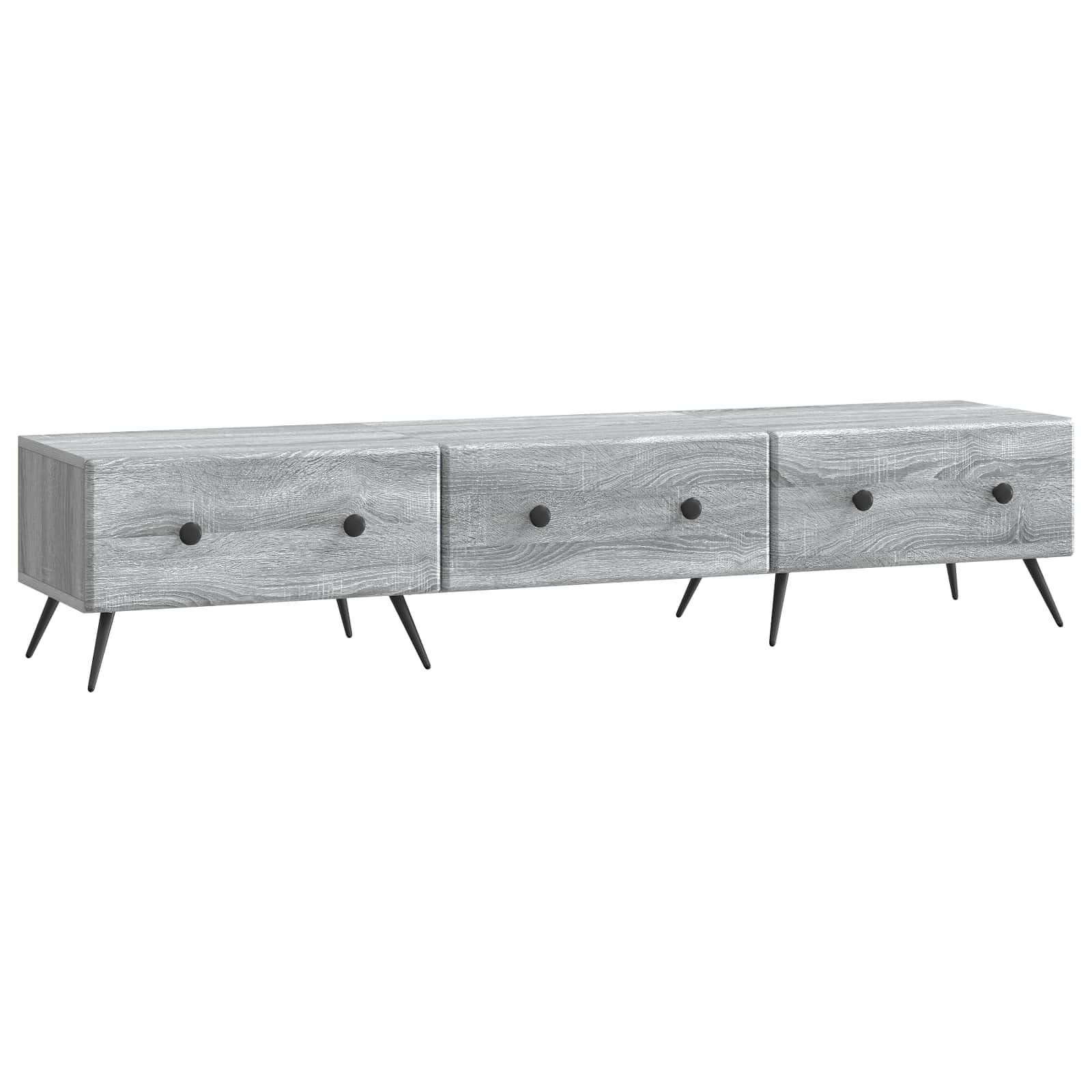 TV-Schränk Graues Sonoma 147 x 34,5 x 30 cm Holzwerkstoff