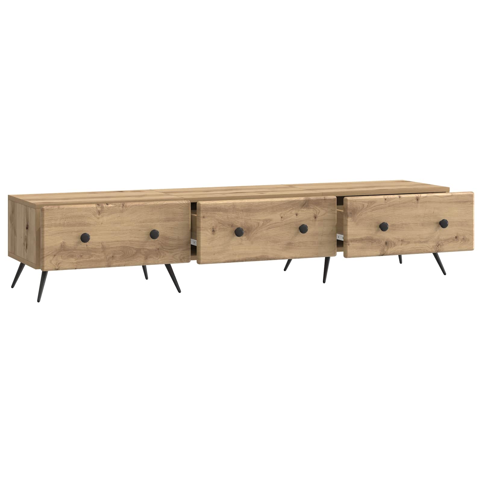 TV-Schränk Artisan-Eiche 147 x 34,5 x 30 cm Holzwerkstoff
