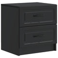 Nachttisch Schwarz 43 x 34,5 x 44,5 cm Holzwerkstoff