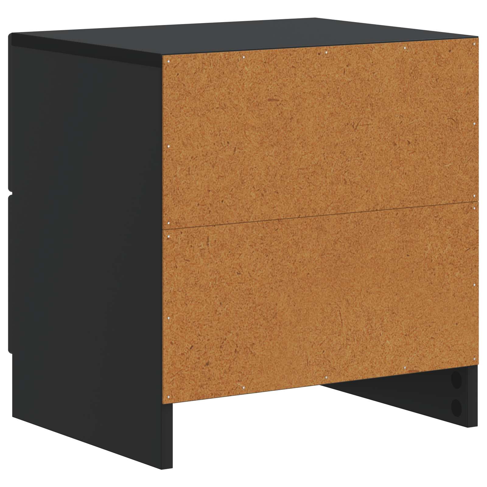 Nachttisch 2 pcs Schwarz 43 x 34,5 x 44,5 cm Holzwerkstoff