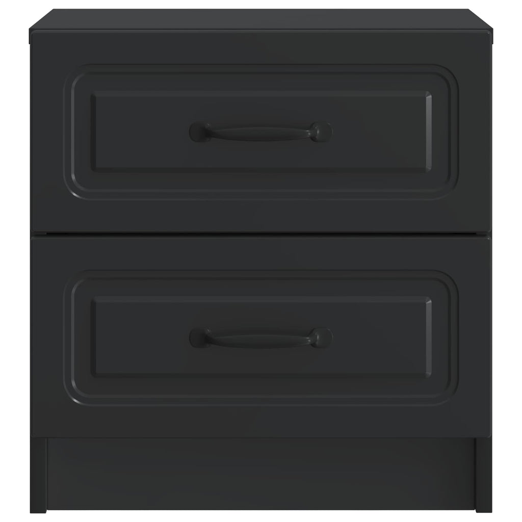 Nachttisch 2 pcs Schwarz 43 x 34,5 x 44,5 cm Holzwerkstoff