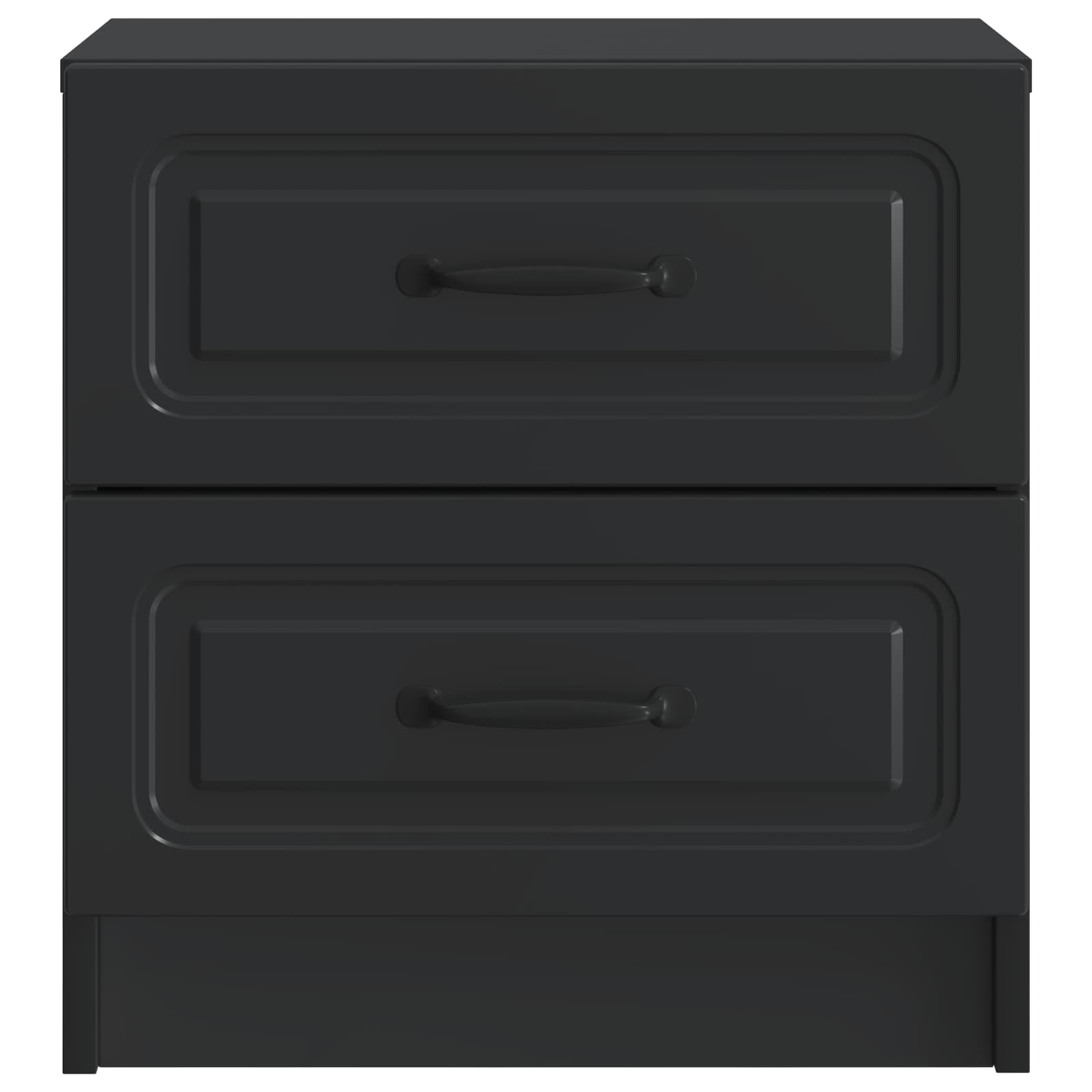 Nachttisch 2 pcs Schwarz 43 x 34,5 x 44,5 cm Holzwerkstoff