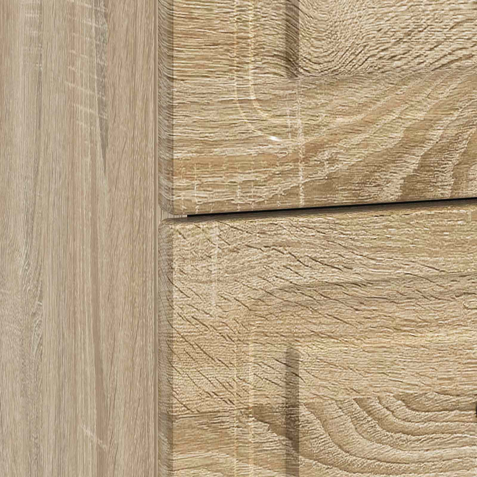 Nachttisch 2 pcs Sonoma-Eiche 43 x 34,5 x 44,5 cm Holzwerkstoff