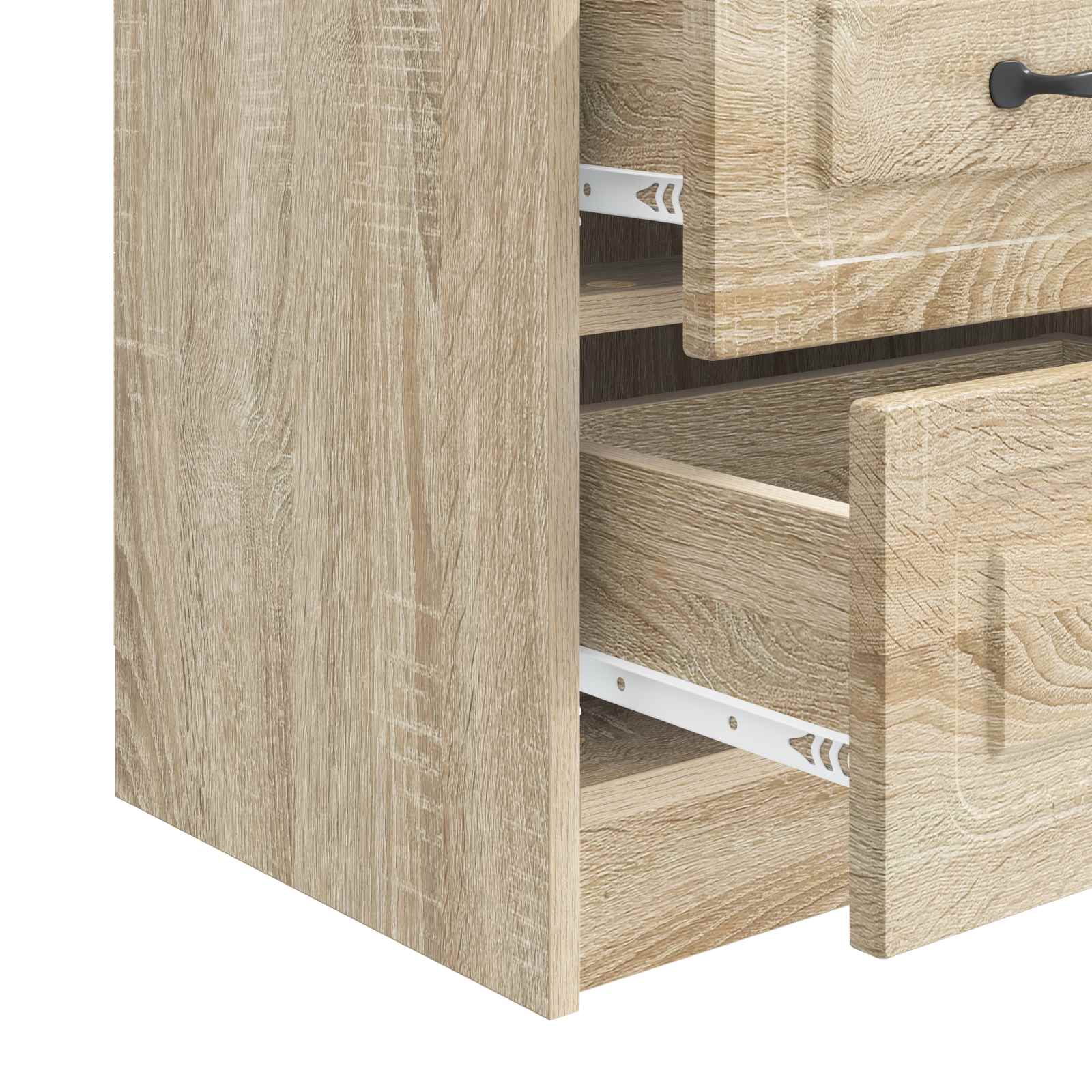 Nachttisch 2 pcs Sonoma-Eiche 43 x 34,5 x 44,5 cm Holzwerkstoff