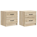Nachttisch 2 pcs Sonoma-Eiche 43 x 34,5 x 44,5 cm Holzwerkstoff