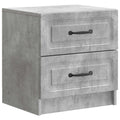 Nachttisch Betongrau 43 x 34,5 x 44,5 cm Holzwerkstoff