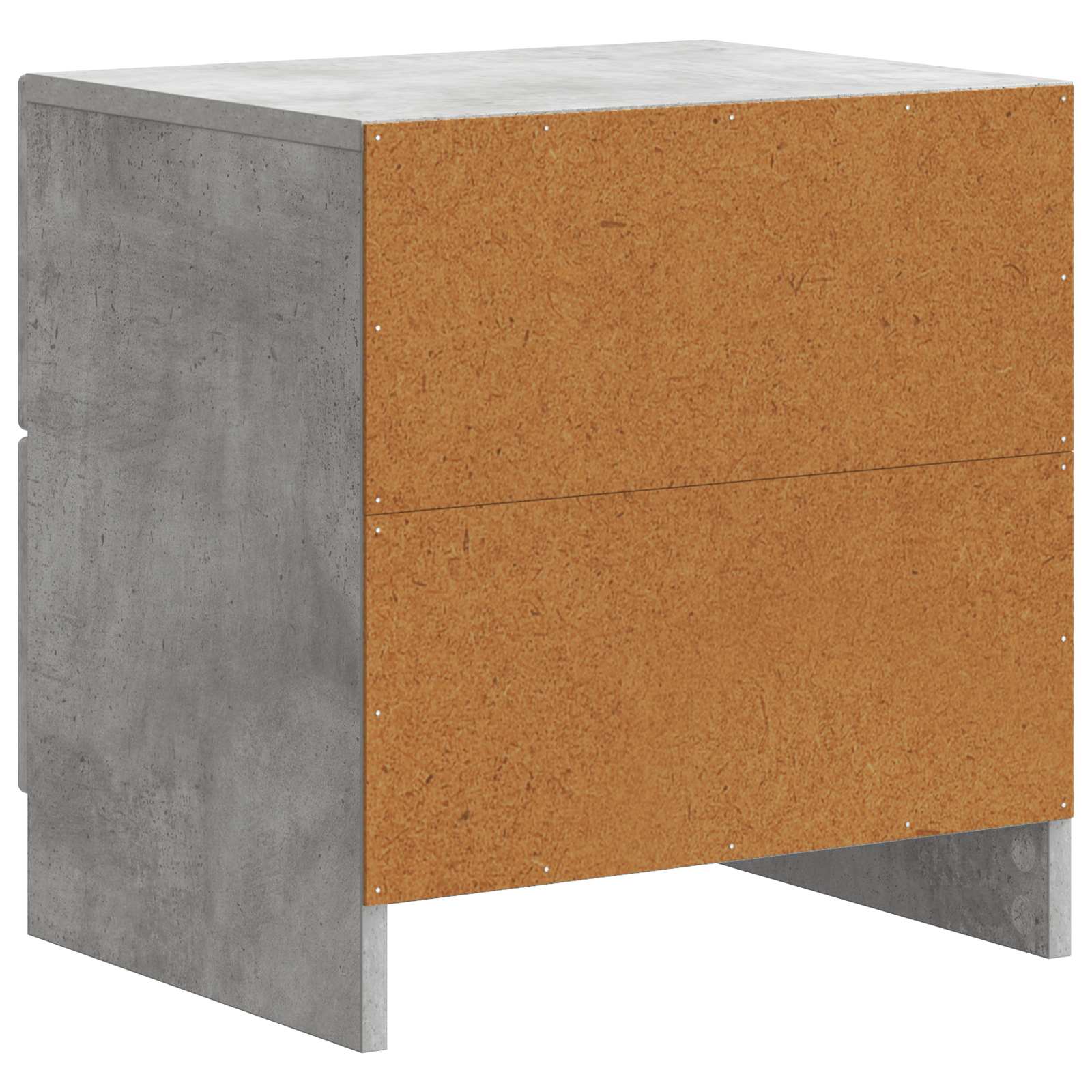 Nachttisch 2 pcs Betongrau 43 x 34,5 x 44,5 cm Holzwerkstoff
