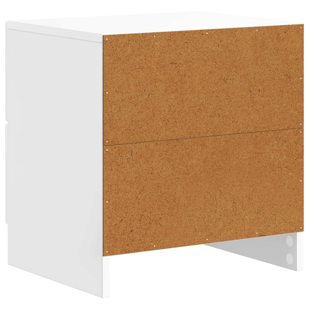 Nachttisch Hochglanz Weiß 43 x 34,5 x 44,5 cm Holzwerkstoff