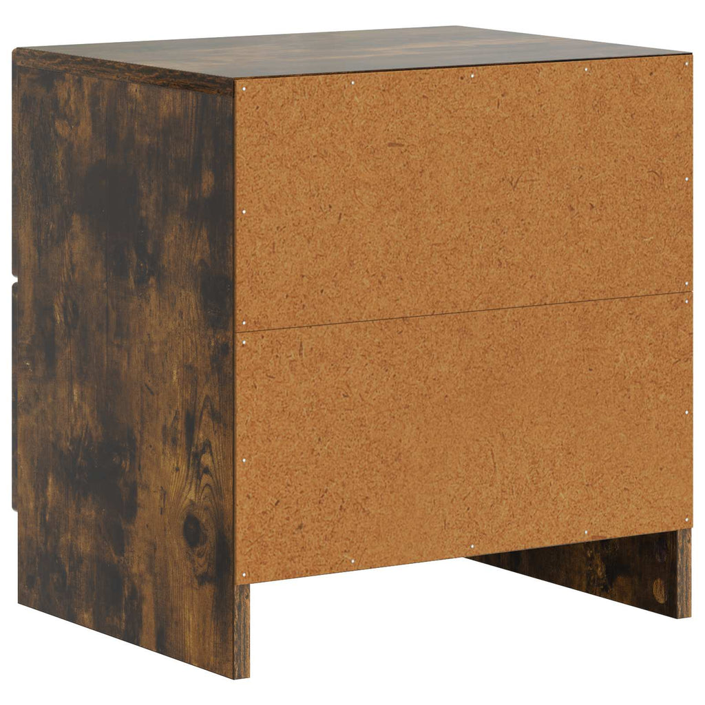 Nachttisch 2 pcs Geräucherte Eiche 43 x 34,5 x 44,5 cm