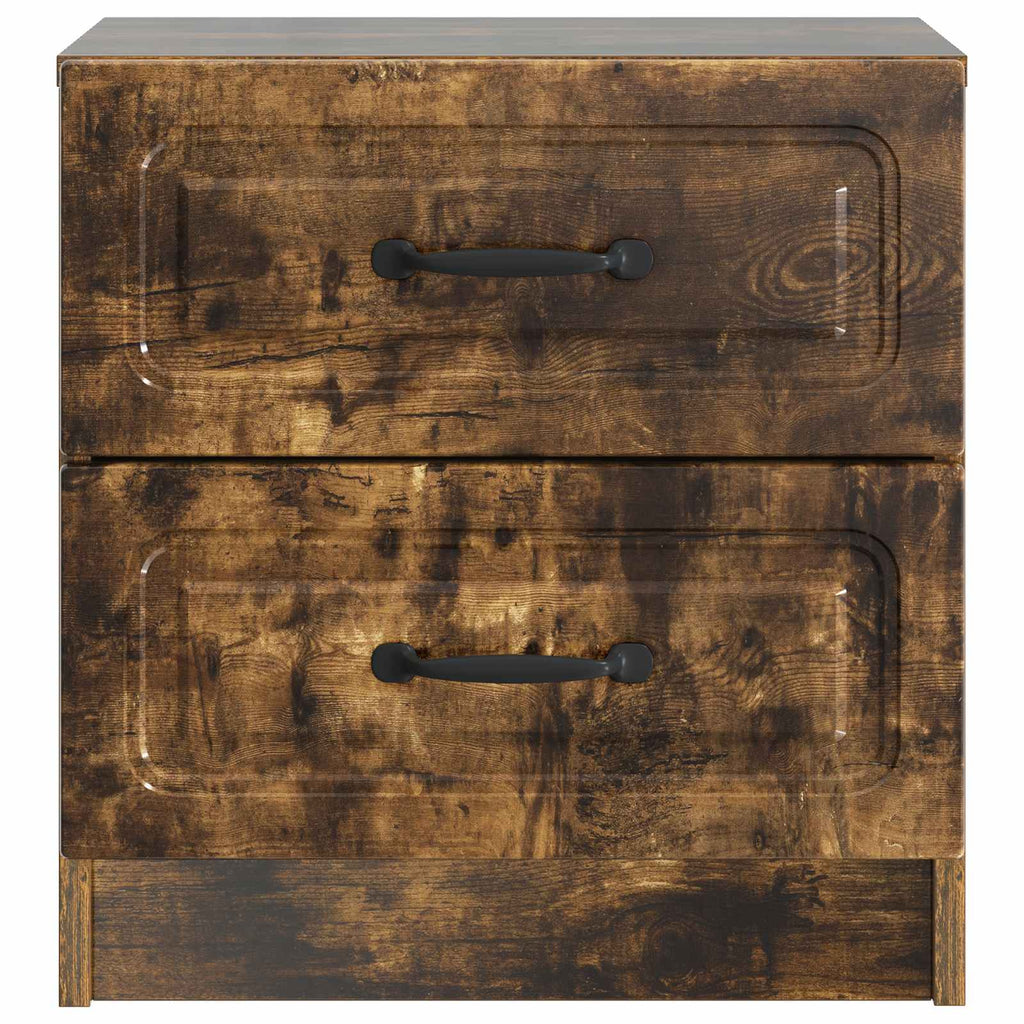 Nachttisch 2 pcs Geräucherte Eiche 43 x 34,5 x 44,5 cm