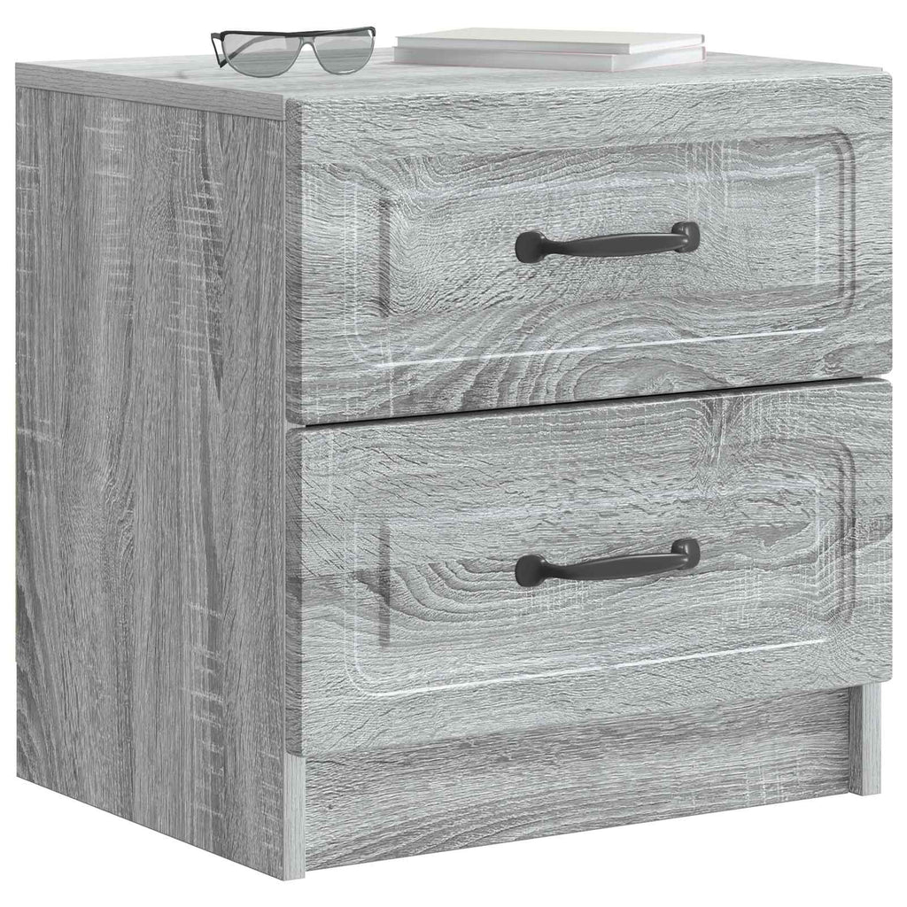 Nachttisch Graues Sonoma 43 x 34,5 x 44,5 cm Holzwerkstoff
