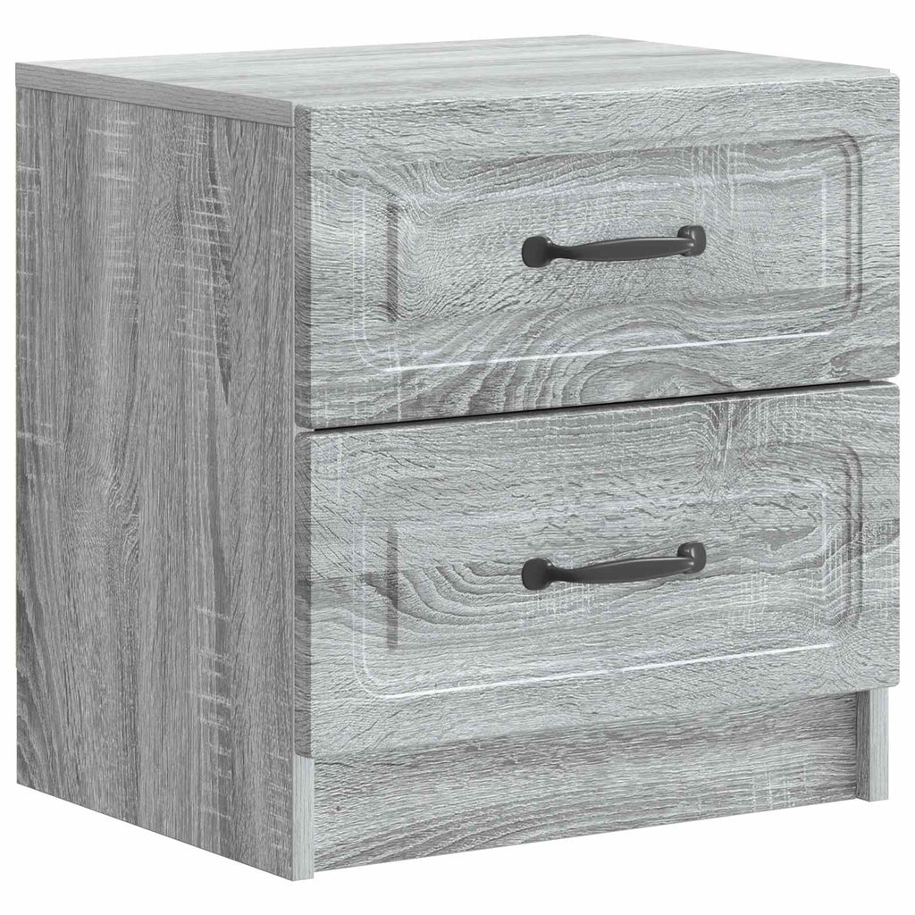 Nachttisch 2 pcs Graues Sonoma 43 x 34,5 x 44,5 cm