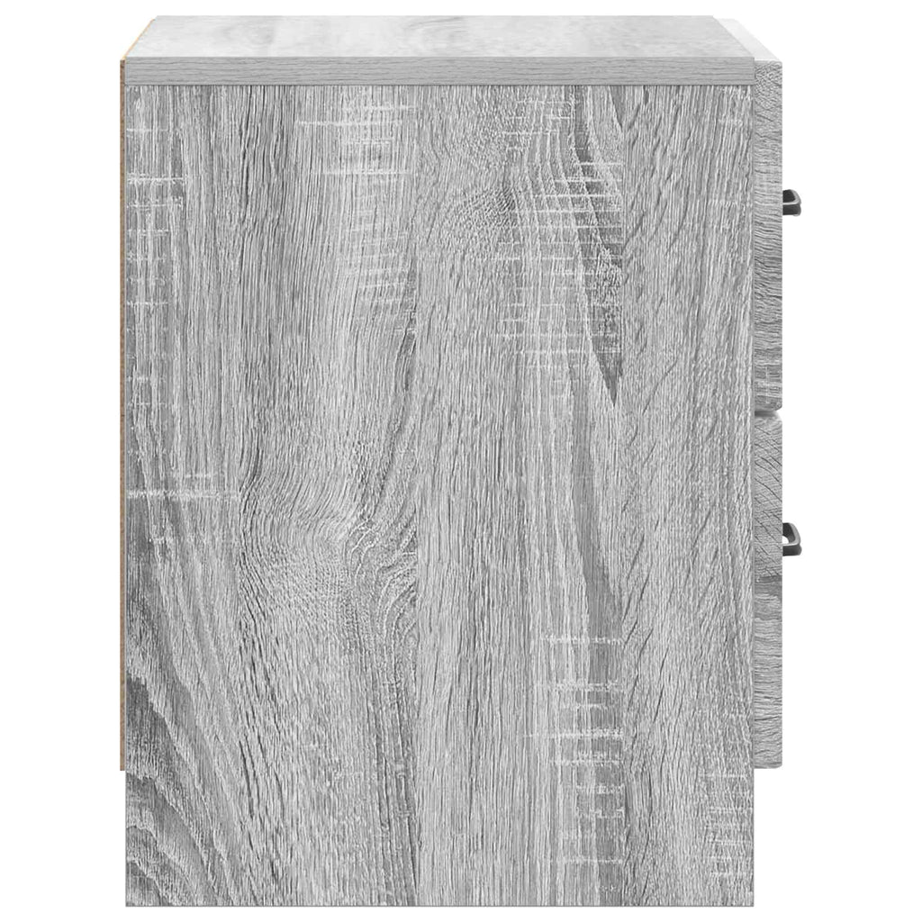 Nachttisch 2 pcs Graues Sonoma 43 x 34,5 x 44,5 cm
