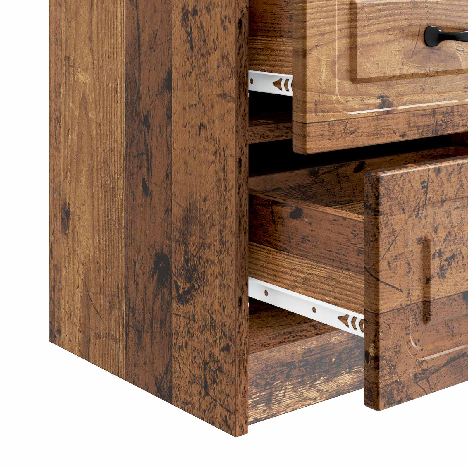Nachttisch 2 pcs Altholz 43 x 34,5 x 44,5 cm Holzwerkstoff