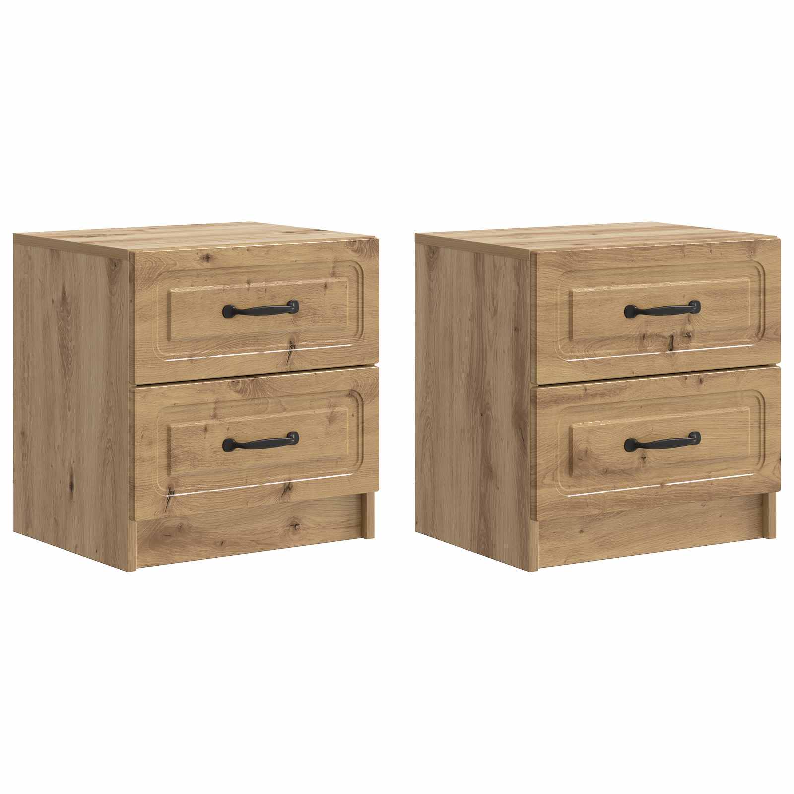 Nachttisch 2 pcs Artisan-Eiche 43 x 34,5 x 44,5 cm
