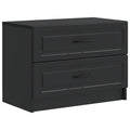 Nachttisch Schwarz 62 x 34,5 x 44,5 cm Holzwerkstoff
