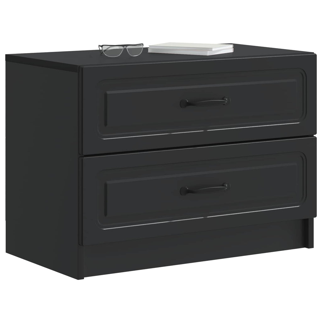 Nachttisch Schwarz 62 x 34,5 x 44,5 cm Holzwerkstoff