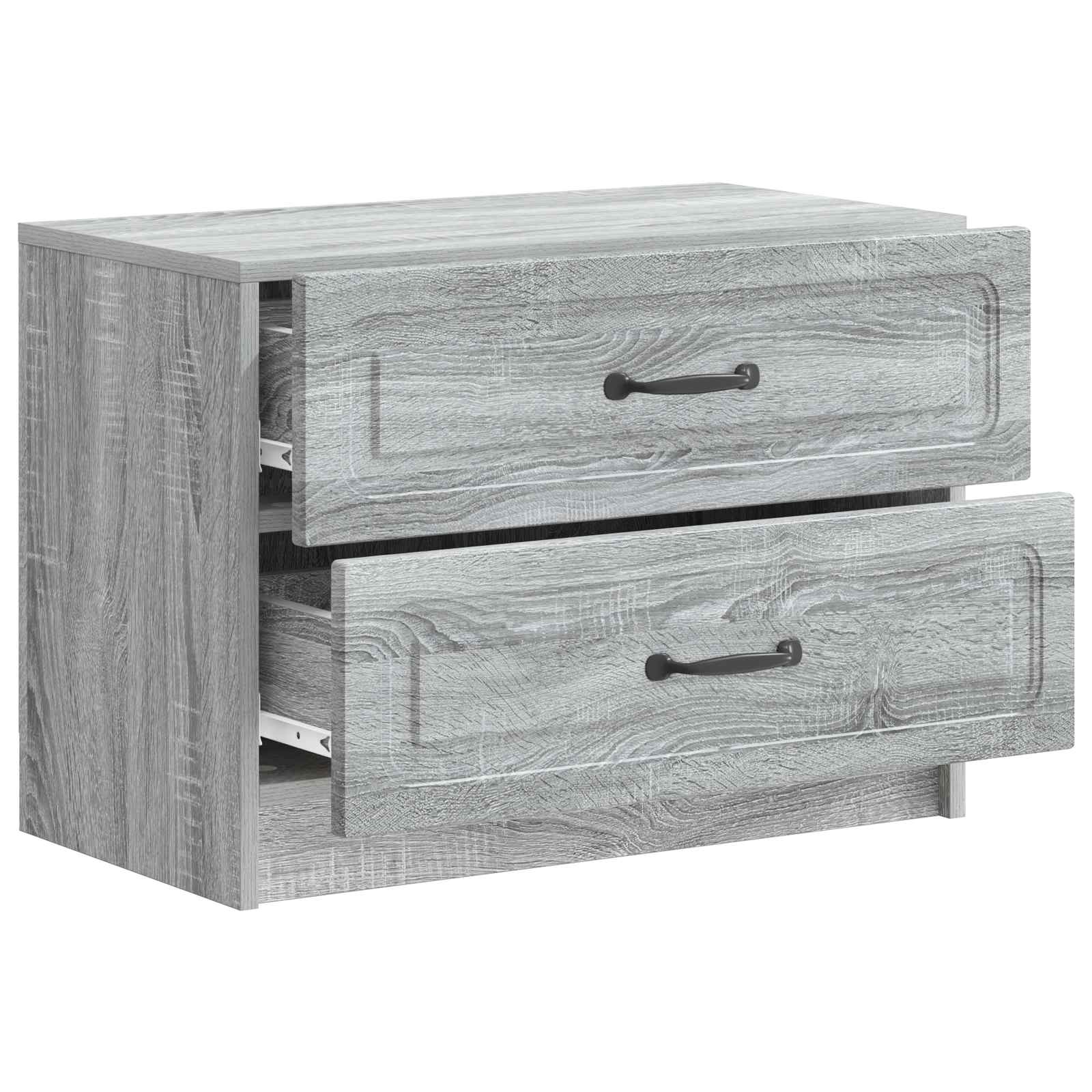 Nachttisch Graues Sonoma 62 x 34,5 x 44,5 cm Holzwerkstoff