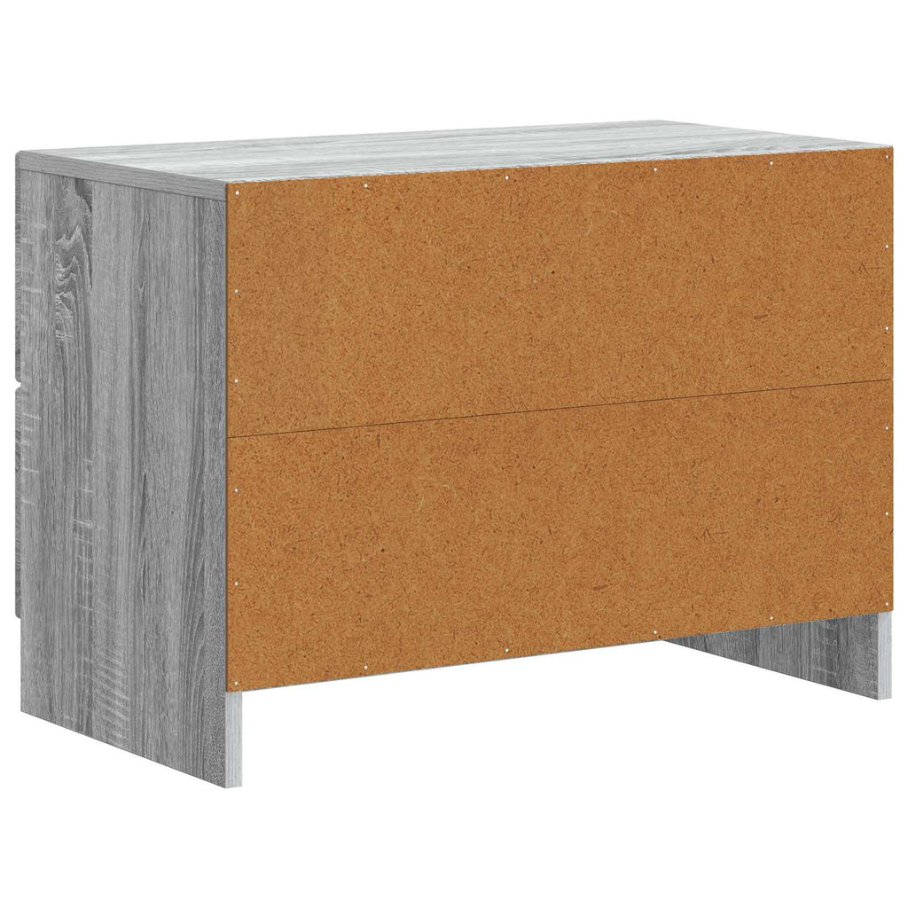 Nachttisch Graues Sonoma 62 x 34,5 x 44,5 cm Holzwerkstoff