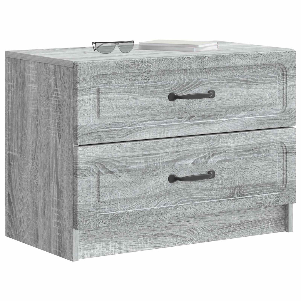 Nachttisch Graues Sonoma 62 x 34,5 x 44,5 cm Holzwerkstoff